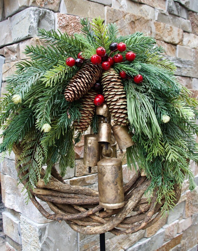 The Last Day 50%OFF🎄Farmhouse Christmas Wreath,Boho Wreath